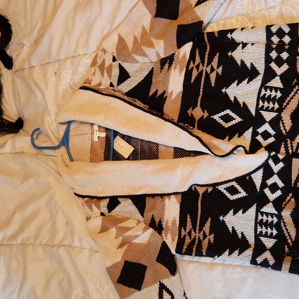 Maurices Southwest Print knee-length cardigan